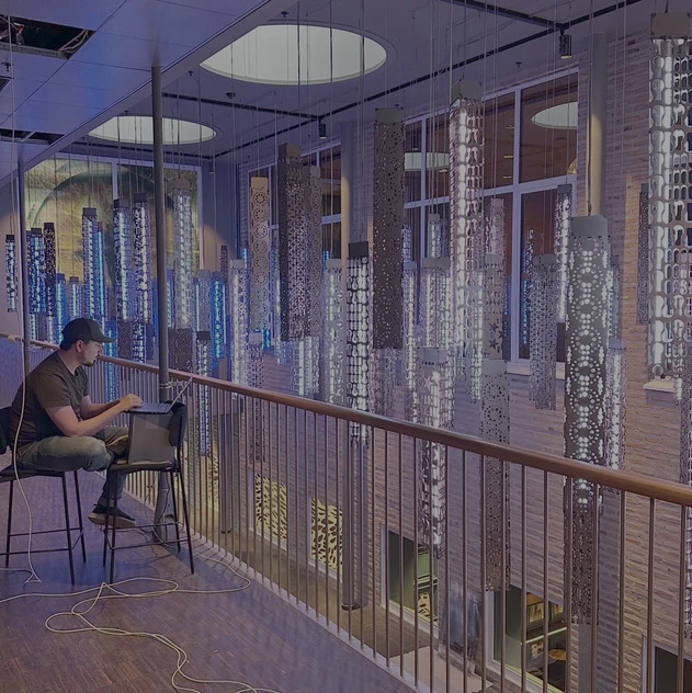 Inställning och kontroll av Drakgångens ljusinstallation